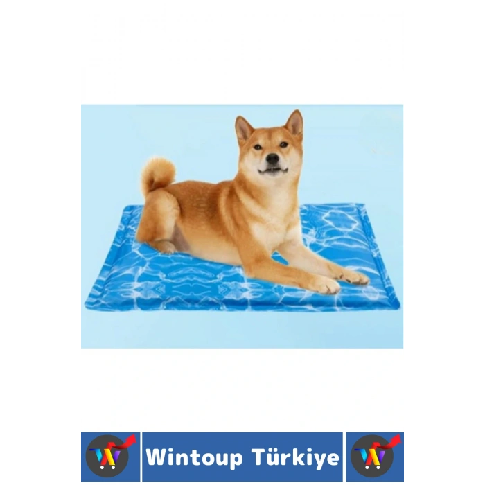 Evcil Hayvan Kolay Temizlenir Hafif Kaymaz Özel Jel Dolgulu Kedi Köpek Soğutucu Yatak Mat 81 X 96 Cm