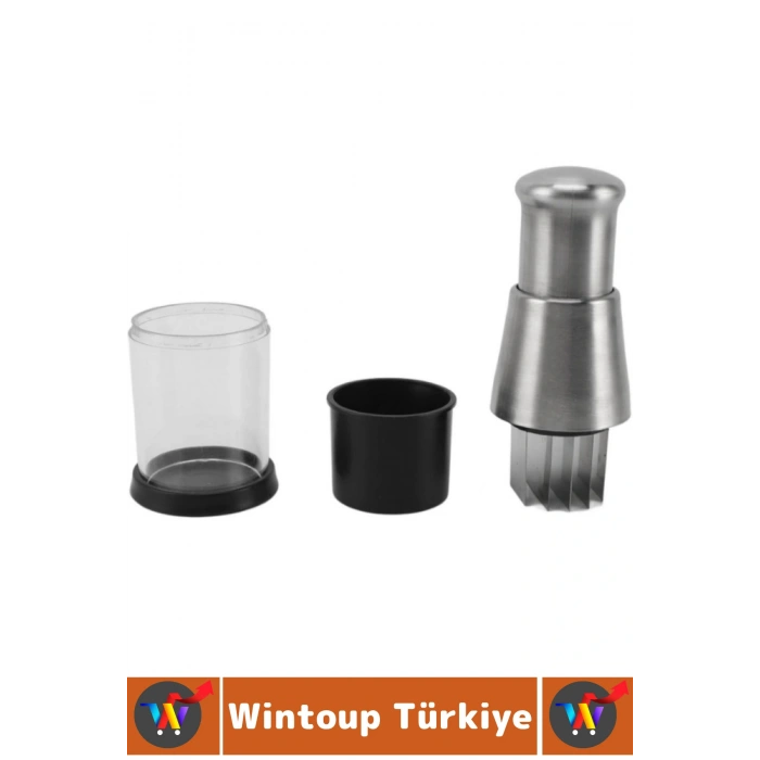 Pratik Kolay Temizlenir Mutfak Küçük Baharat Ezme Parçalama Şeffaf Hazneli Basmalı Sarımsak Ezici