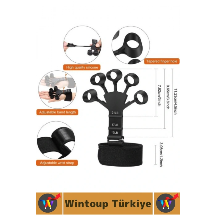 Premium Spor Kas El Bilek Kol Parmak Geliştirme Güçlendirme Esnek Silikon Direnç Lastiği 2li SET