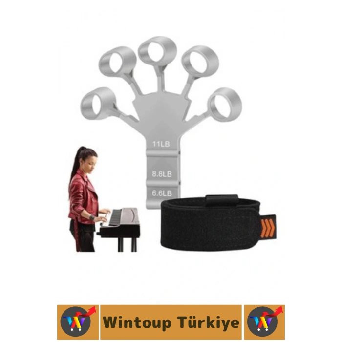 Premium Spor Kas El Bilek Kol Parmak Geliştirme Güçlendirme Esnek Silikon Direnç Lastiği 2li SET