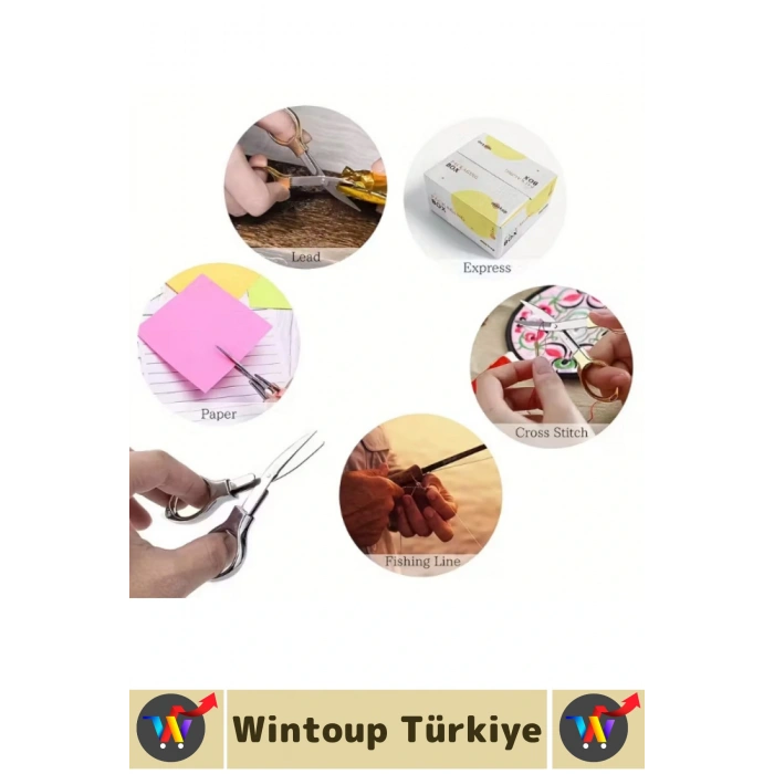 Özel Model Seyahat Kiti Okul Ofis Kamp Outdoor Kullanım Pratik Güvenli Katlanabilir Makas 10 Cm