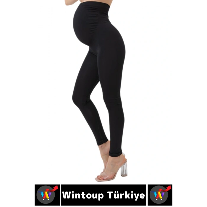 İz Bırakmaz Şekillendiren Toparlayan Esnek Hava Alan Kumaş Destekli Dikişsiz Yüksek Bel Hamile Tayt