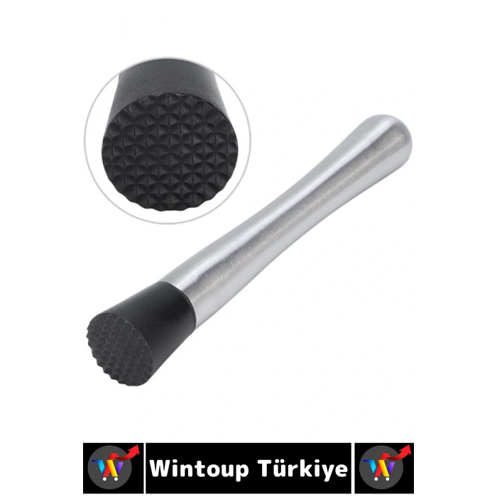 Uzun Ömürlü Ergonomik Tutuş İçecek Kokteyl Bar Meyve Ezme Tırtıklı Zahmetsiz Buz Kırma Çubuğu