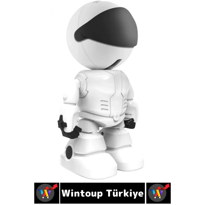 Premium Gece Görüşlü Çift Taraflı Ses Desteği Robot Görünümlü 2.4 G Wi-Fi Çocuk Bebek Odası Kamerası
