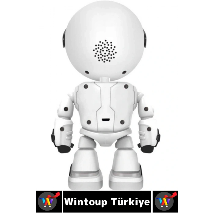 Premium Gece Görüşlü Çift Taraflı Ses Desteği Robot Görünümlü 2.4 G Wi-Fi Çocuk Bebek Odası Kamerası