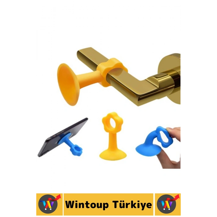 Tüm Kapı Modelleriyle Uyumlu Darbe Hasar Önleyici Vantuzlu Geçmeli Renkli Kapı Kolu Stoperi 4 Adet