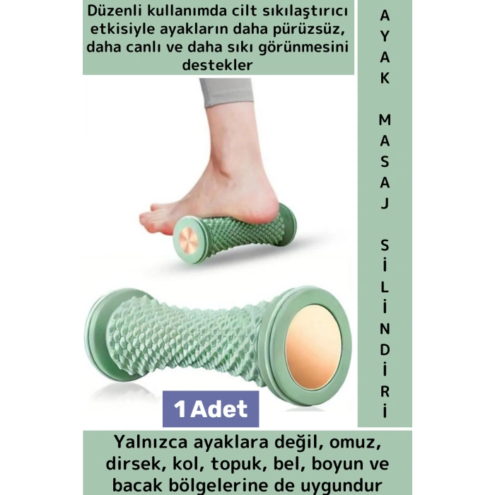 Ev Ofis Yaşlı Bireyler Omuz Kol Bel Boyun Çok Fonksiyonlu Cilt Sıkılaştırıcı Ayak Masaj Silindiri