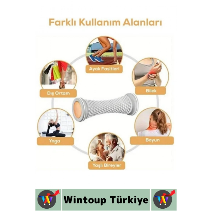 Ev Ofis Yaşlı Bireyler Omuz Kol Bel Boyun Çok Fonksiyonlu Cilt Sıkılaştırıcı Ayak Masaj Silindiri