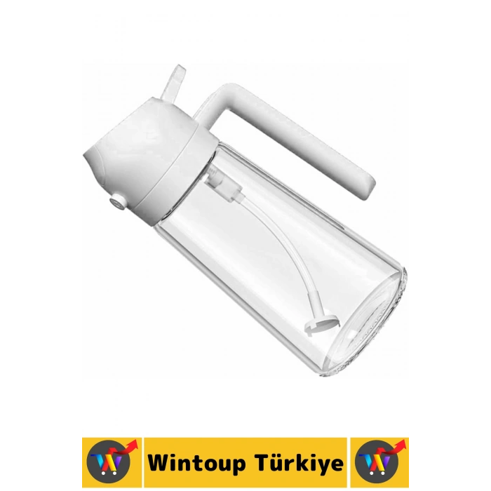 Ergonomik Sızdırmaz Tasarım Yağ Dökme Püskürtme Çift Modlu Özel Başlıklı Cam Yağdanlık 550 ML