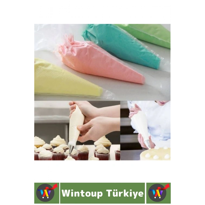 Premium Profesyonel Hobi Kullanım Mutfak Pasta Kek Süsleme Çok Şık Pratik Krema Sıkma Seti 10 Parça