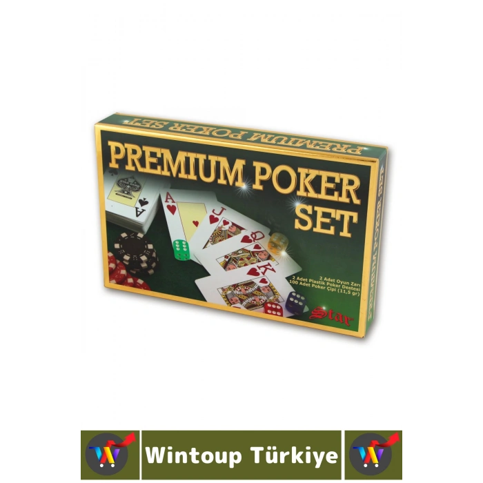 Luxery Texas Holdem Casino Blackjack 100 Poker Çipi 2 İskambil Kağıdı Premium Kutu Poker Oyunu Seti