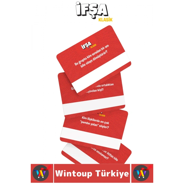 Eğlenceli Kız Erkek Grup Arkadaş Ortamı Cesaret Dürüstlük Tahmin Kart Oyunu İfşa-Klasik 56 Kart