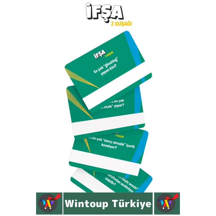 Eğlenceli Kız Erkek Grup Arkadaş Ortamı Genç Nesil Yeni Dönem Komik Kart Oyunu İfşa-Z Kuşağı 56 Kart