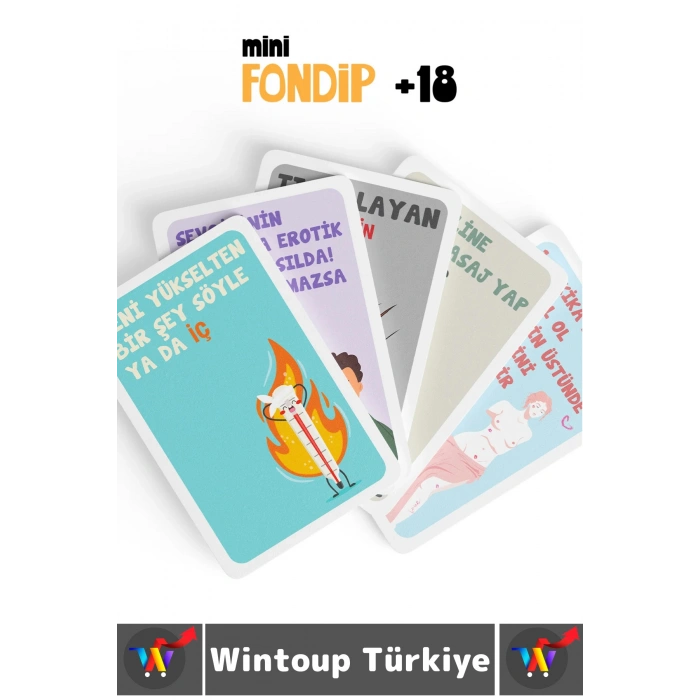 Eğlenceli Yılbaşı Parti Sevgili Grup Arkadaş Ortamı İçki Kart Oyunu Fondip Mini +18 55 Kart