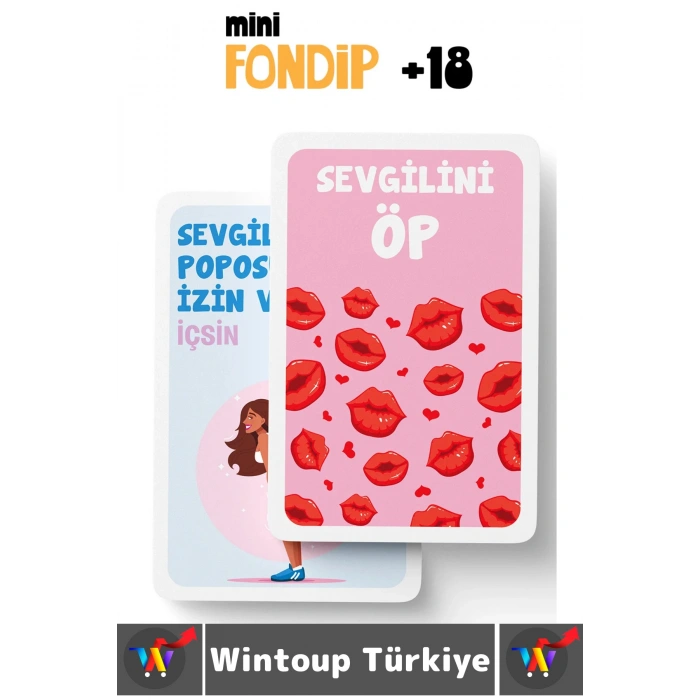 Eğlenceli Yılbaşı Parti Sevgili Grup Arkadaş Ortamı İçki Kart Oyunu Fondip Mini +18 55 Kart