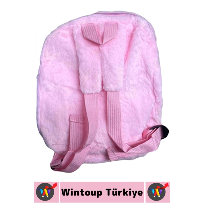 Yeni Sezon Çocuk Genç Kız Gündelik Okul Şık Sevimli Hello Kitty Yumuşak Peluş Sırt Çantası 32X26 Cm