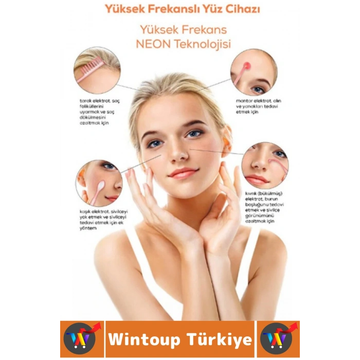 Premium Sıkılaştırıcı Yenileyici Canlı Görünüm 4 Başlıklı Yüksek Frekanslı Cilt Bakım Analiz Cihazı