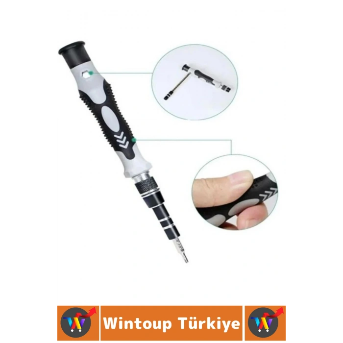 Premium Küçük Elektronik Tamirat Onarım Manyetik Uçlu Esnek Hassas Tornavida Seti 115 Parça