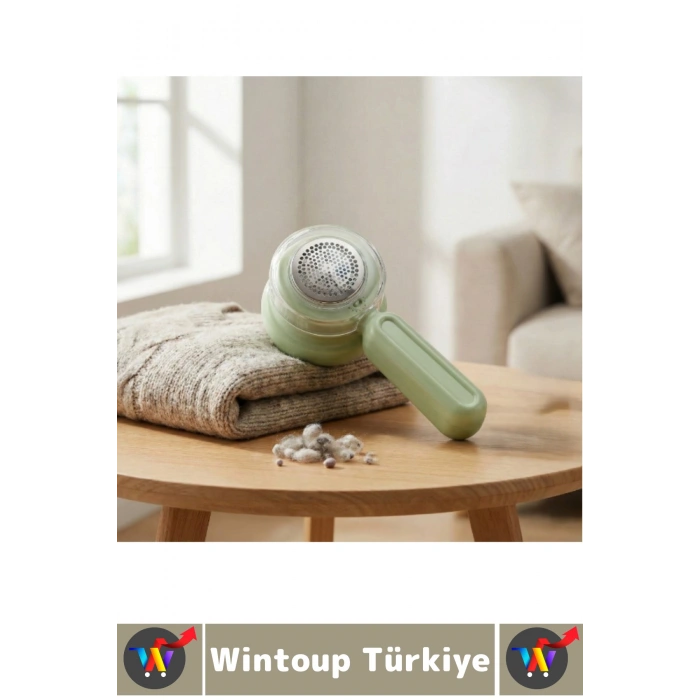 Premium Koltuk Kıyafet Pet Pamuk İplik Battaniye Şarj Göstergeli Tüy Toz Tiftik Temizleme Aleti