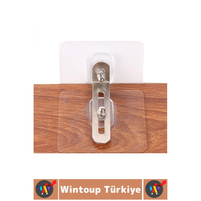 Kendinden Yapışkanlı Kolay Montaj Çocuk Koruma Kitap Dolap Gardırop Mobilya Sabitleme Aparatı 4 Adet