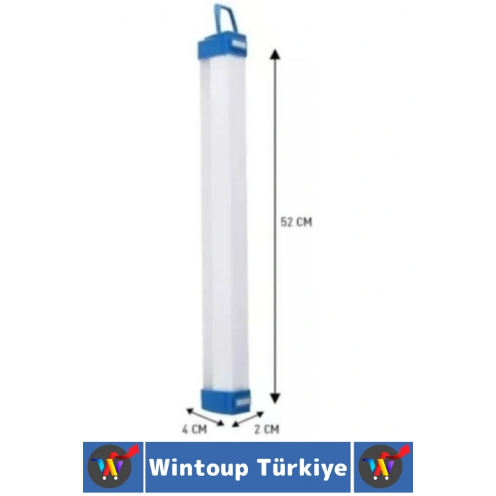 Premium İş Atölye Kamp Mıknatıslı Askılı Tasarım USB Şarjlı 3 Işık Modlu LED Aydınlatma Işıldak