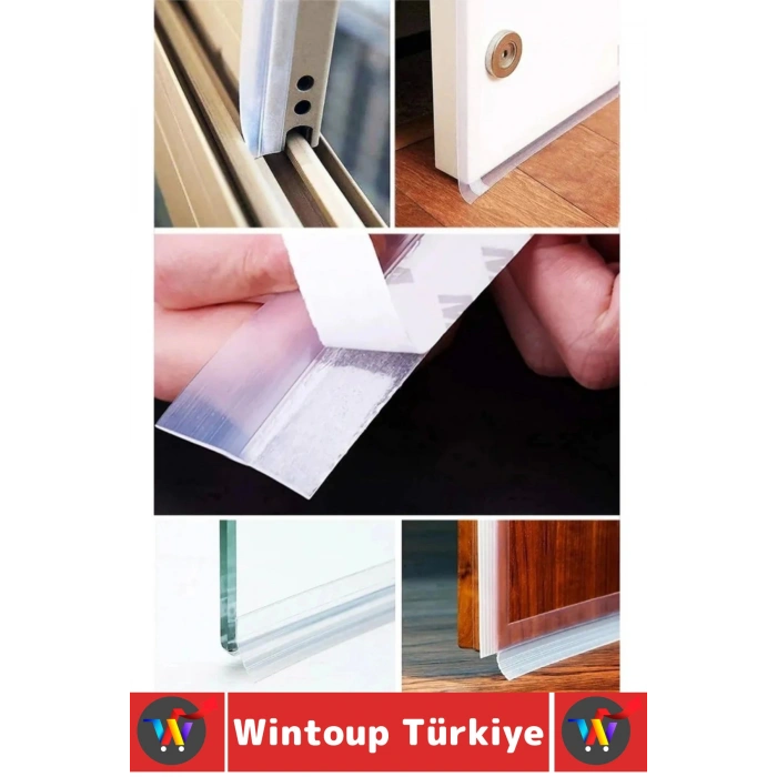 Özel Üretim Kapı Altı Pencere Rüzgar Böcek Haşere Önleyen Rüzgar Kesici Bant 3 Cm X 5 Metre 2 Adet