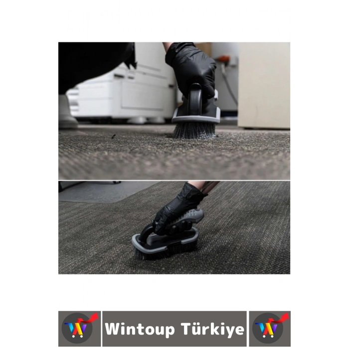 Ergonomik Kolay Tutuş Sağlam Gövde Yoğun Kıllı Banyo Halı Koltuk Araç İçi Detaylı Temizlik Fırçası