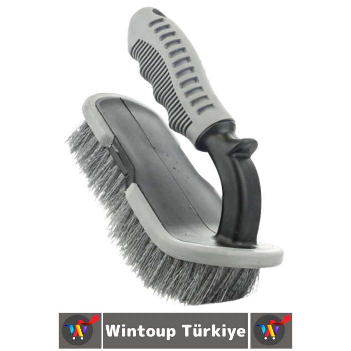 Ergonomik Kolay Tutuş Sağlam Gövde Yoğun Kıllı Banyo Halı Koltuk Araç İçi Detaylı Temizlik Fırçası