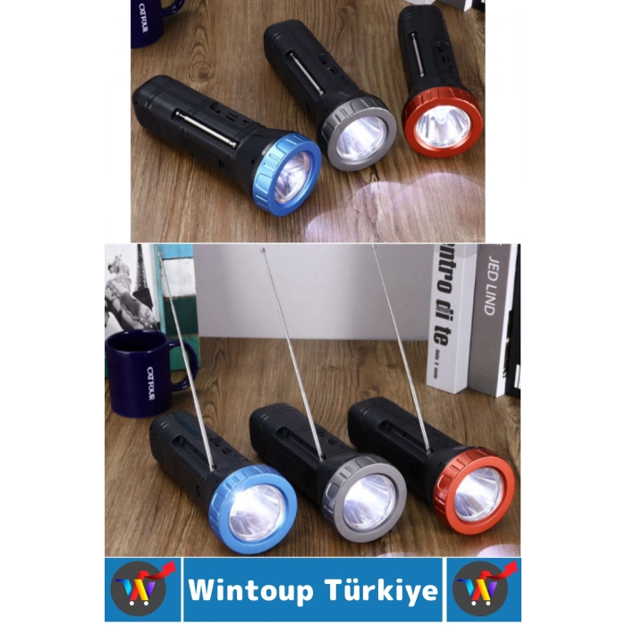 Premium Çok Fonksiyonlu Bluetooth Radyolu Şarjlı Güneş Enerjili Kolay Kavrama Outdoor Kamp El Feneri