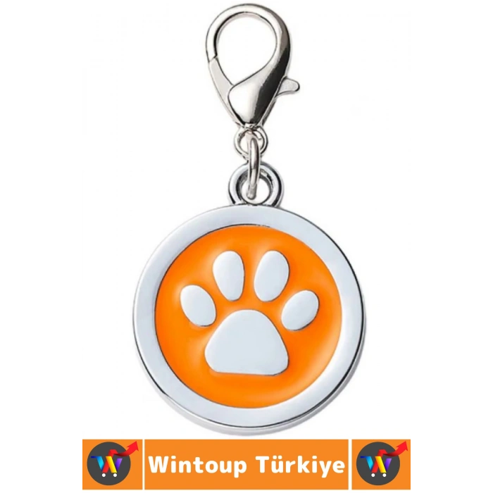 Dayanıklı Hafif Evcil Hayvan Kedi Köpek Klipsli İsim Telefon Numarası Not Şık Tasma Künyesi 2.5 Cm