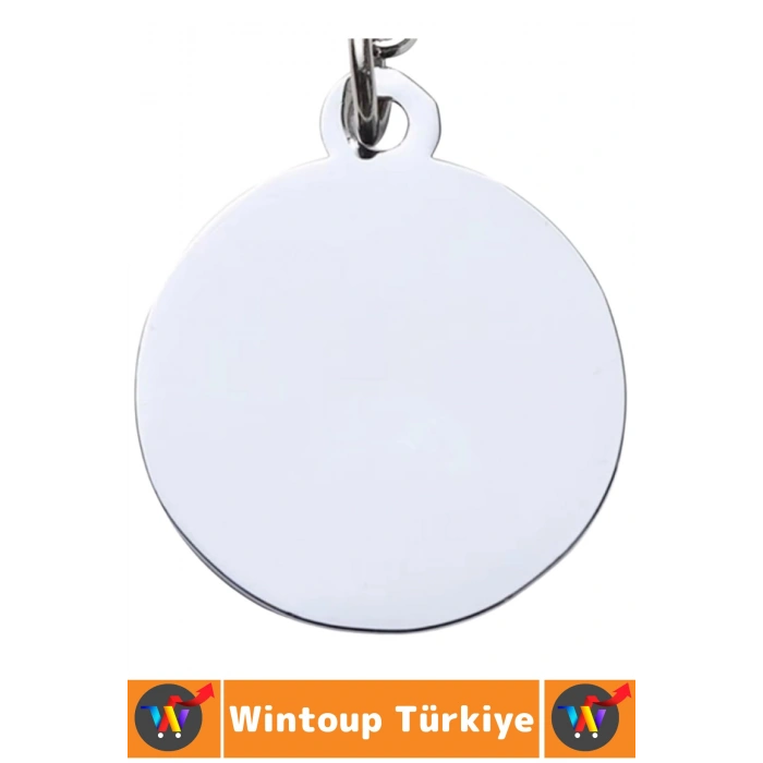 Dayanıklı Hafif Evcil Hayvan Kedi Köpek Klipsli İsim Telefon Numarası Not Şık Tasma Künyesi 2.5 Cm