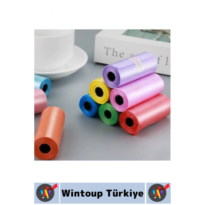 Evcil Hayvan Gezdirme Tuvalet Eğitim Yırtılma Dayanıklı Hijyenik Köpek Kaka Poşeti 12 Rulo 180 Poşet