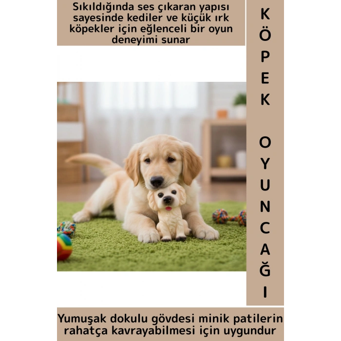 Dayanıklı Evcil Hayvan Kedi Küçük Irk Köpek Eğlenceli İlgi Çekici Sesli Köpek Tasarımlı Oyuncak