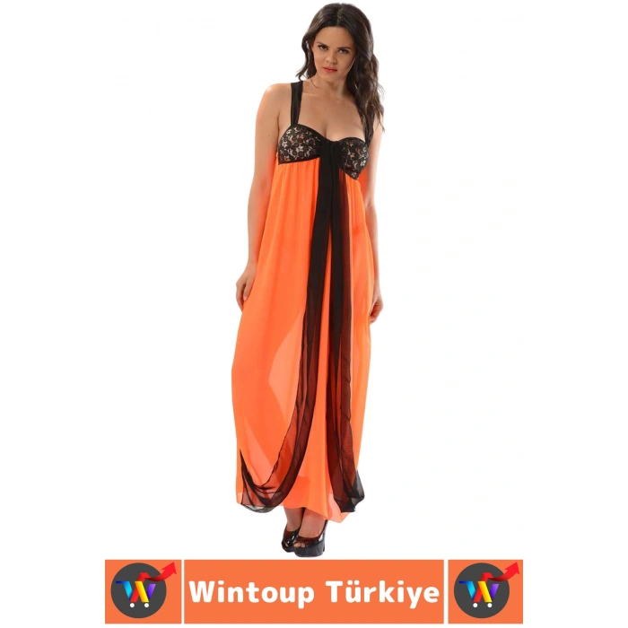 Yeni Sezon Zarif Rahat Büyüleyici Sevgililer Günü Hafif Tül Dantel Detaylı Çok Şık Kadın Gecelik