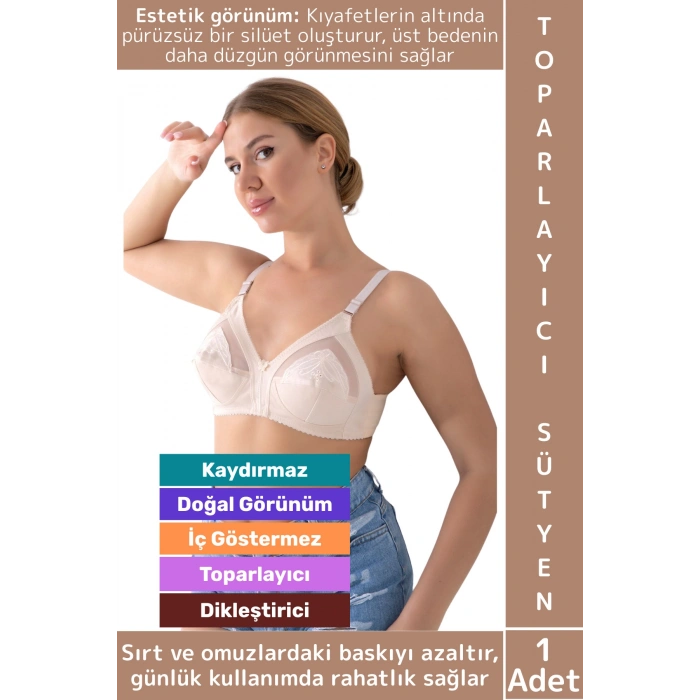 İz İç Göstermez Meme Dikleştirici Şekillendirici Esnek Konforlu Estetik Şık Göğüs Toparlayıcı Sütyen