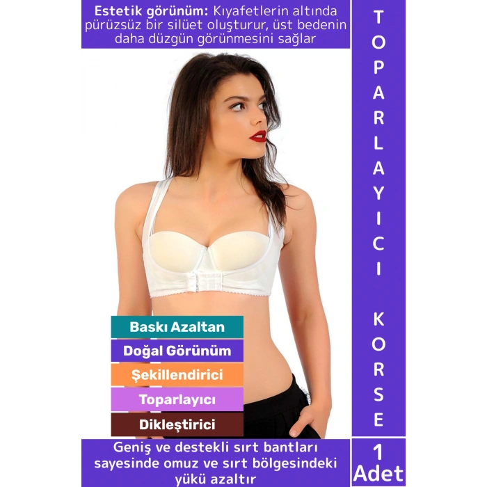 İz İç Göstermez Şekillendirici Esnek Konforlu Estetik Şık Sırt Toparlayıcı Korse