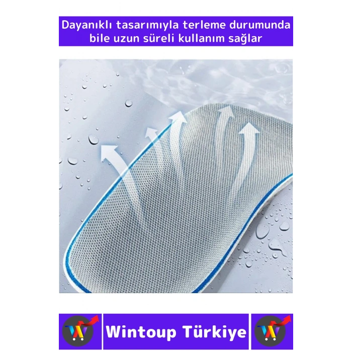 Konforlu Bot Spor Ayakkabısı Kadın Erkek 3.5 Cm Boy Uzatan Gizli Topuk Yükseltici Köpük Tabanlık