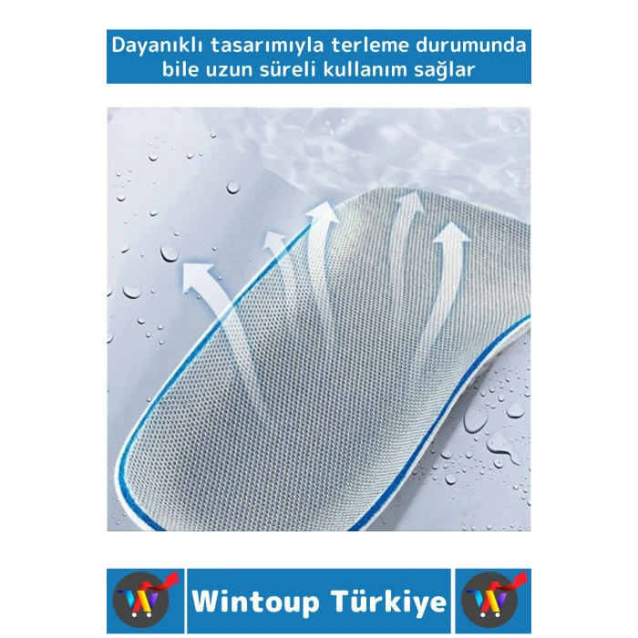 Konforlu Bot Spor Ayakkabısı Kadın Erkek 1.5 Cm Boy Uzatan Gizli Topuk Yükseltici Köpük Tabanlık