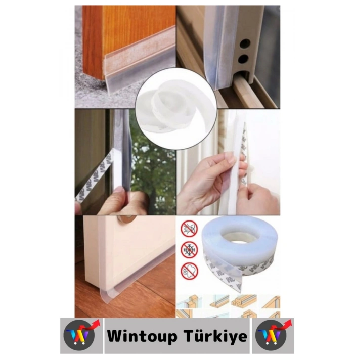 Özel Üretim Kapı Altı Pencere Rüzgar Böcek Haşere Önleyen Rüzgar Kesici Bant 3 Cm X 5 Metre 3 Adet