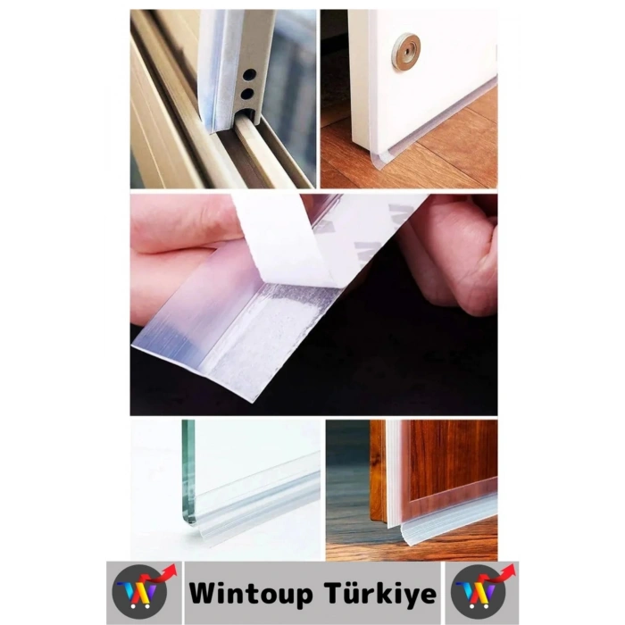 Özel Üretim Kapı Altı Pencere Rüzgar Böcek Haşere Önleyen Rüzgar Kesici Bant 3 Cm X 5 Metre 3 Adet