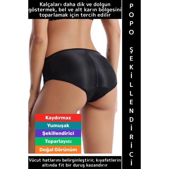 İz İç Göstermez Bel Alt Karın Toparlayıcı Konforlu Esnek Kadın Kalça Popo Şekillendirici Külot Korse