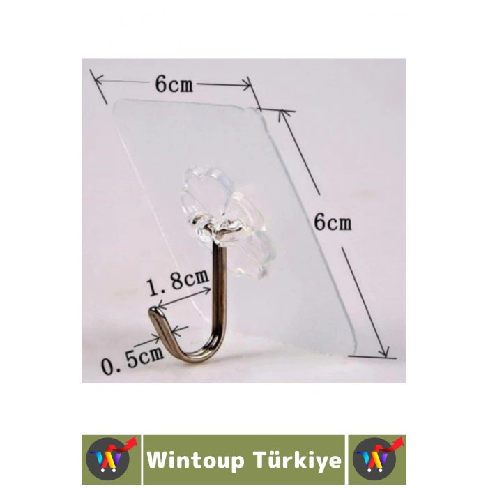 Kolay Montaj Banyo Mutfak Antre Resim Çerçeve Soket Çöp Kutusu Şık Kendinden Yapışkanlı Askı 5 Adet