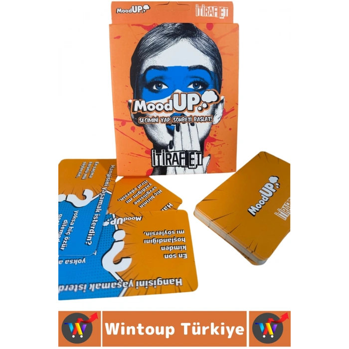 Eğlenceli Vakit Geçirme Bol Kahkaha Arkadaş Grubu Yetişkin Soru Görev Oyunu 40 Kart-MoodUP İtiraf Et