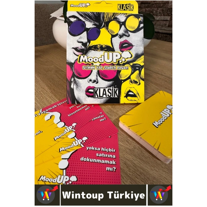 Eğlenceli Vakit Geçirme Bol Kahkaha Bağları Güçlendirme Soru Görev Oyunu 40 Kart-MoodUP Klasik