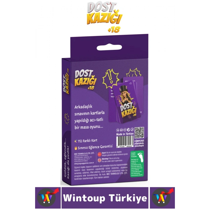 Eğlenceli Yılbaşı Arkadaş Grubu Parti Cesur Komik Kahkaha 112 Kart Yetişkin Oyunu-Dost Kazığı +18