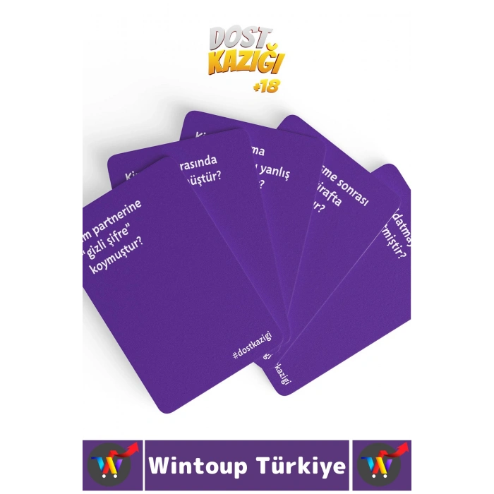 Eğlenceli Yılbaşı Arkadaş Grubu Parti Cesur Komik Kahkaha 112 Kart Yetişkin Oyunu-Dost Kazığı +18