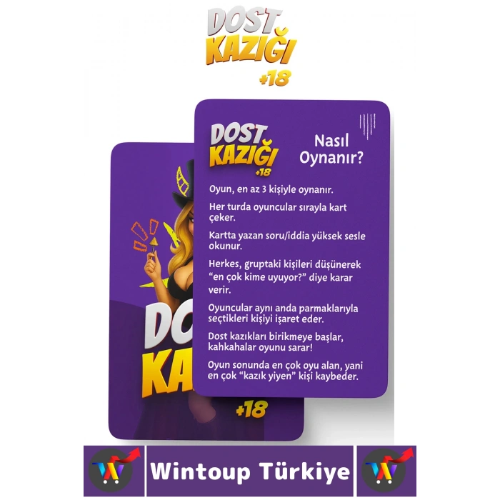 Eğlenceli Yılbaşı Arkadaş Grubu Parti Cesur Komik Kahkaha 112 Kart Yetişkin Oyunu-Dost Kazığı +18