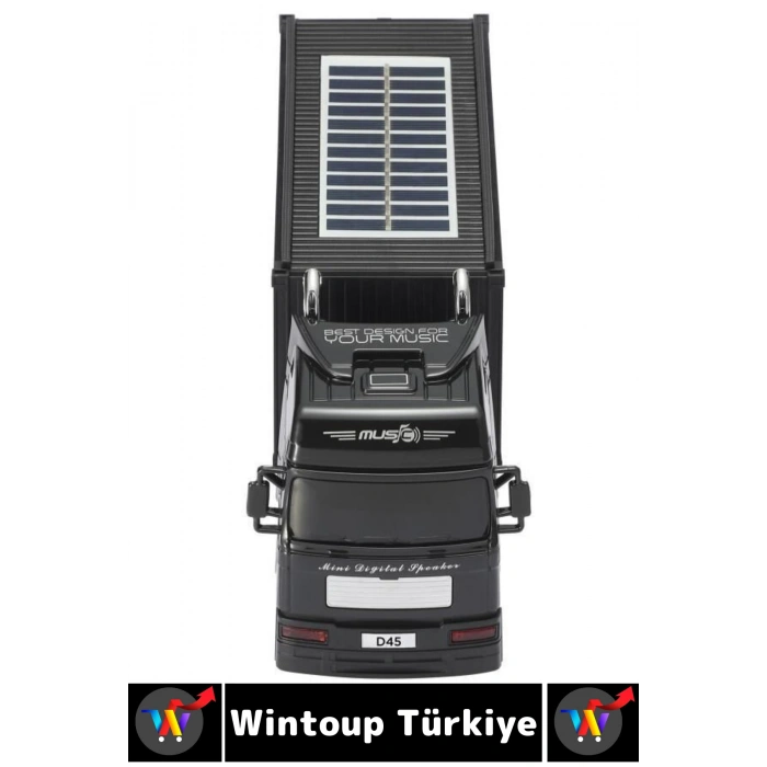 Premium Dekoratif Yüksek Ses Speaker USB AUX FM Şık Dorseli Tır Tasarımlı Retro Bluetooth Hoparlör