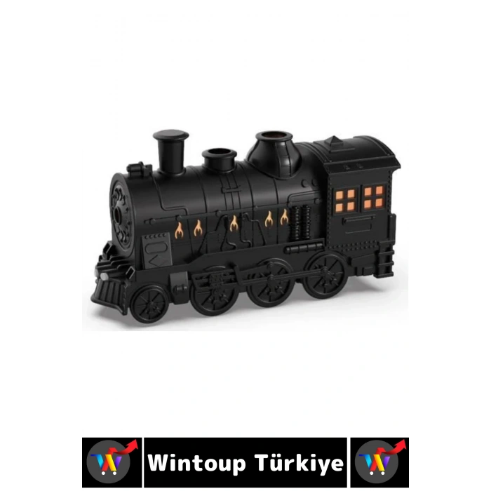 Premium Ultrasonik Sessiz Çalışma Led Işıklı Çok Şık Tren Tasarımlı Oda Hava Nemlendiricisi 300 ML