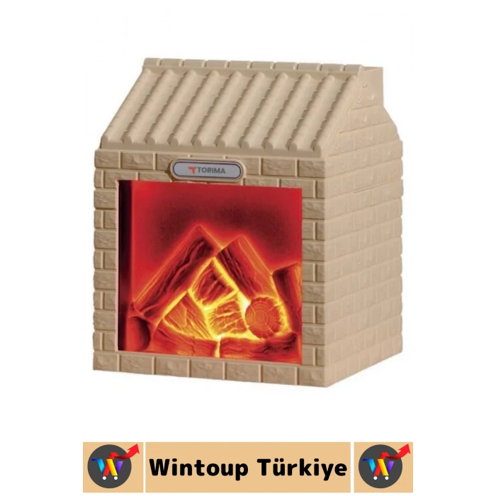 Premium Sessiz Ultrasonik LED Şömine Efektli Ahşap Görünüm Gece Lambası Oda Hava Nemlendirici 200 ML